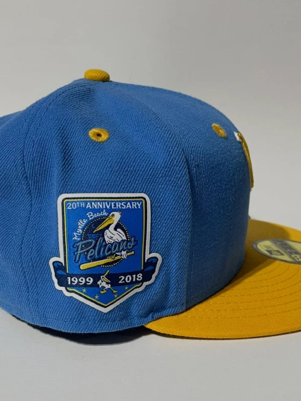 New Era Myrtle Beach Pelicans 59Fifty Fitted Baseball Hat 20th Anniversary 7 NWT